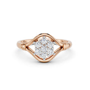 Rosé Bloom Diamond Ring